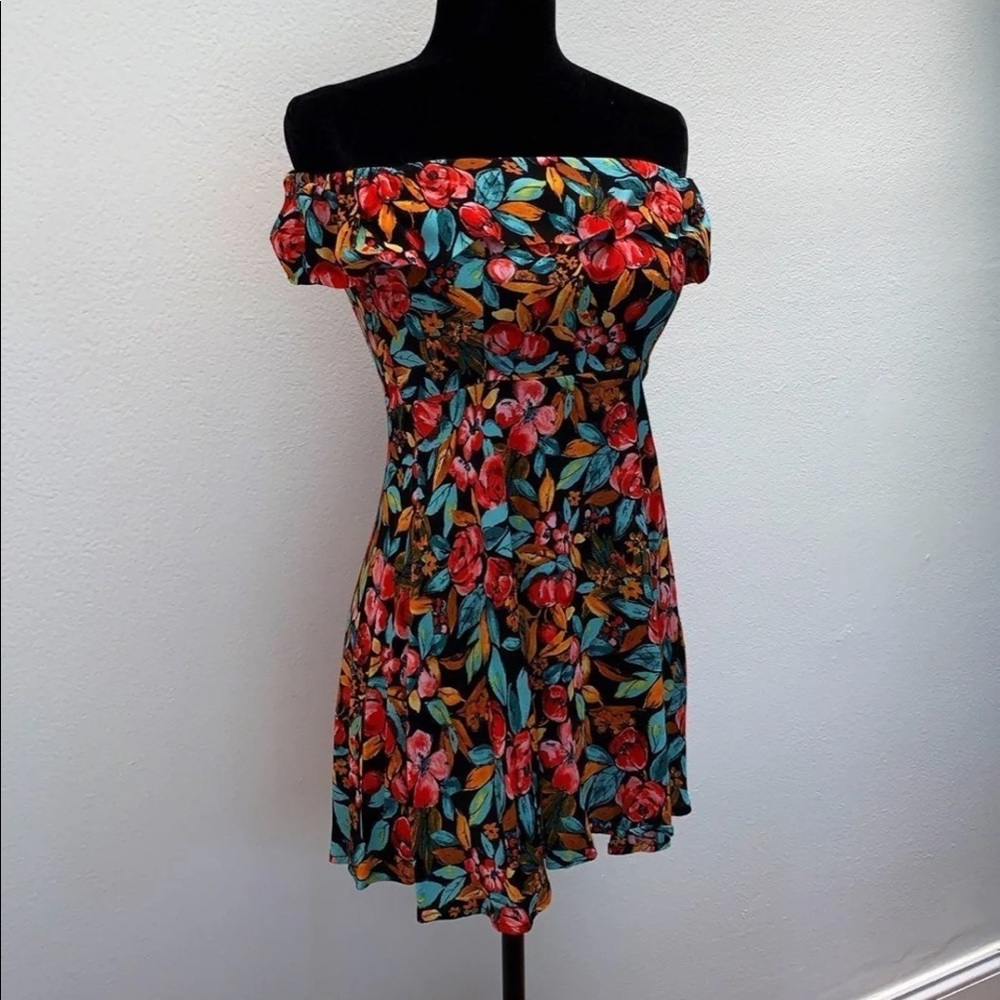 Off the Shoulder Skater Dress